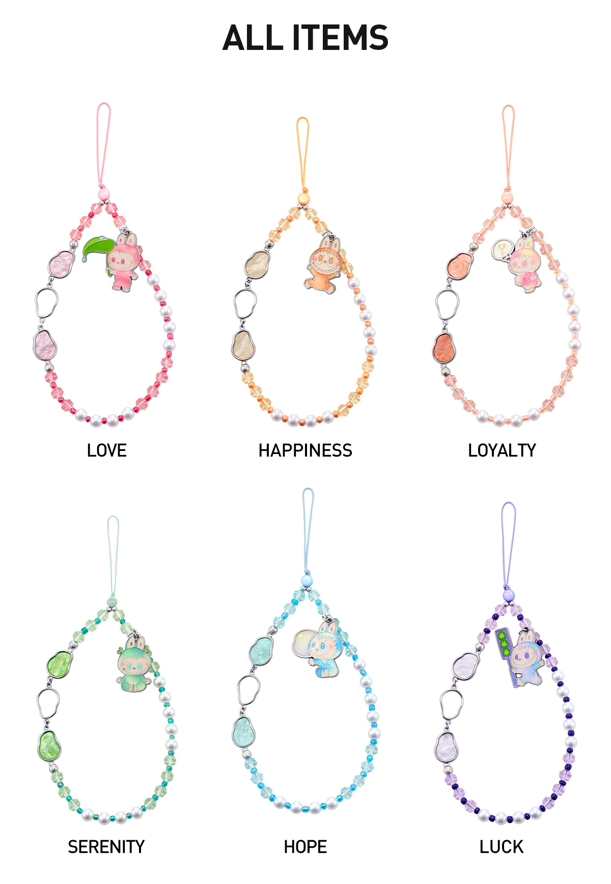 THE MONSTERS Big into Energy Series-Phone Charm Blind Box - POP