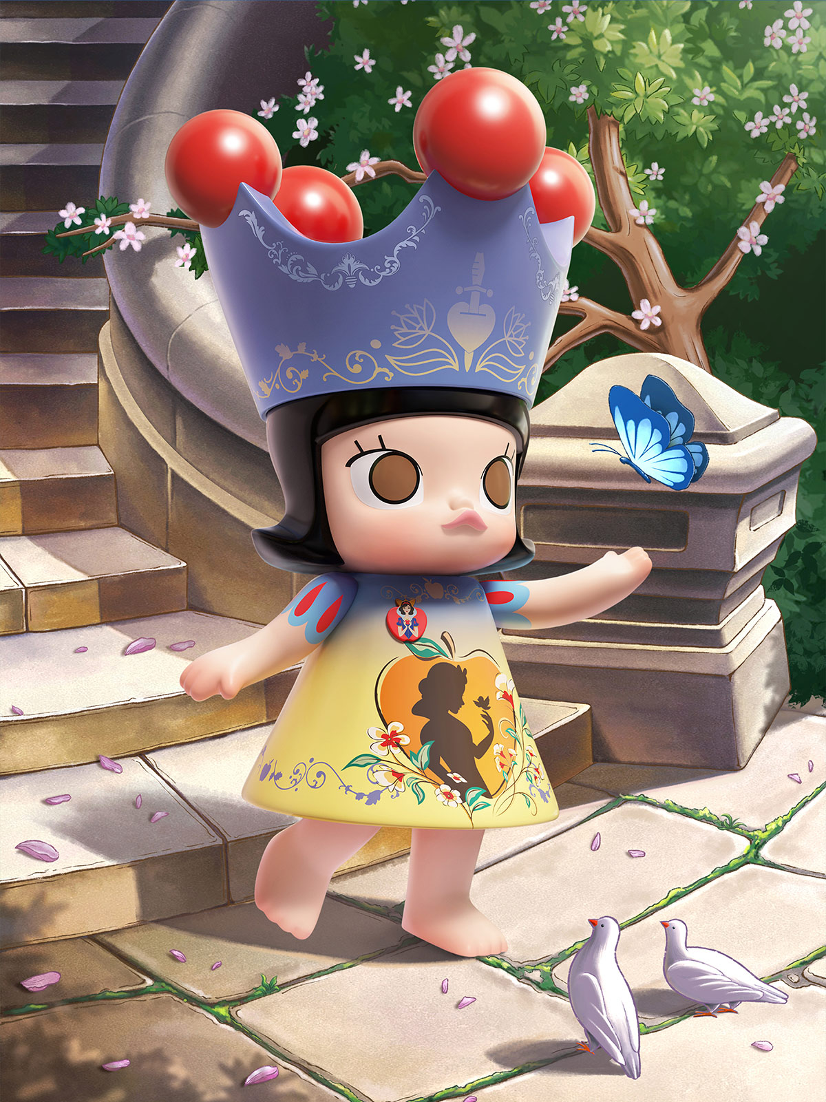 MEGA ROYAL MOLLY 400% Snow White - POP MART (Japan)