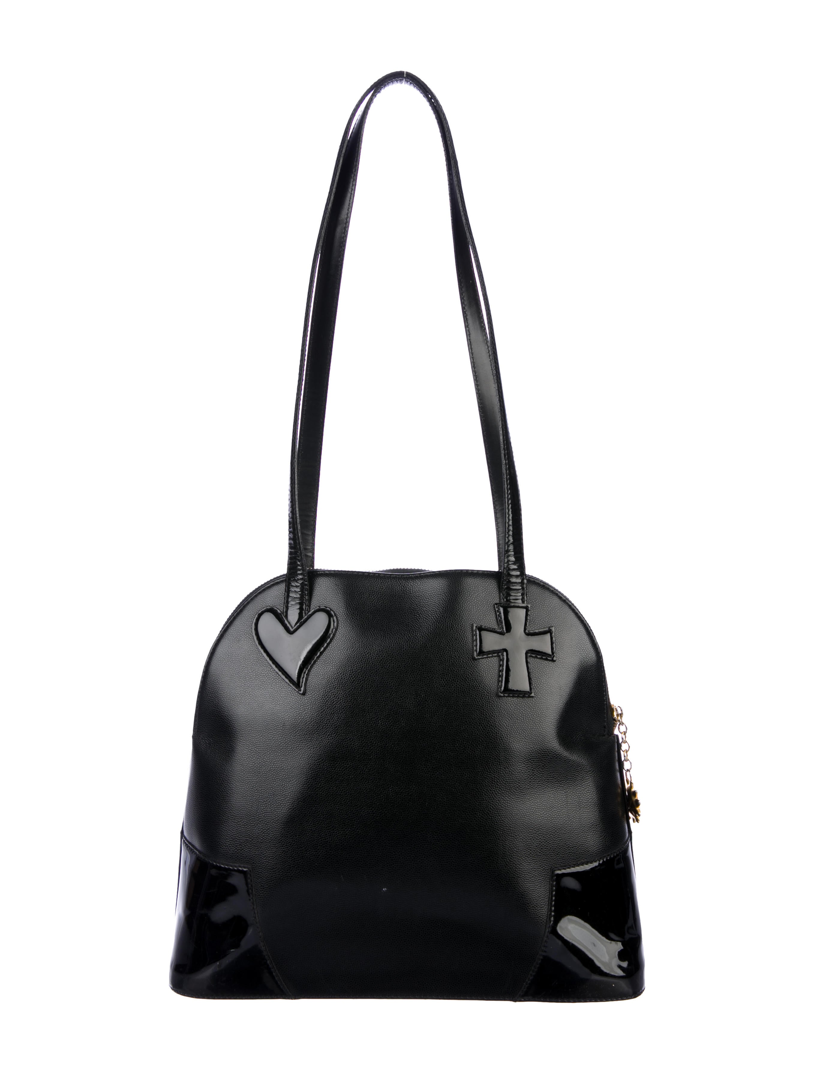 Christian Lacroix Cross My Heart Shoulder Bag - Black Shoulder