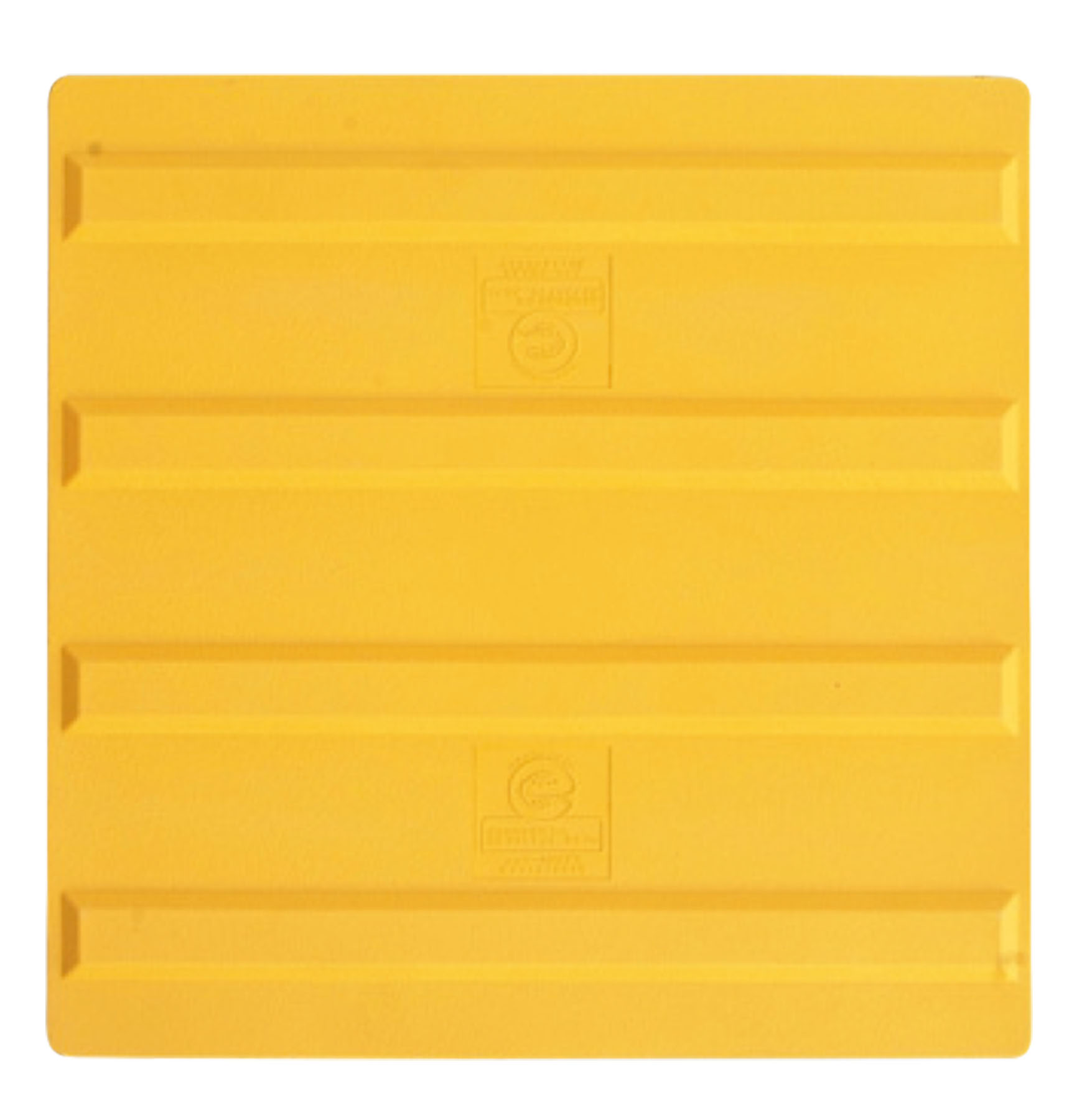 エコ点字パネル誘導(線)黄色300X300Xt8㎜｜Green Cross