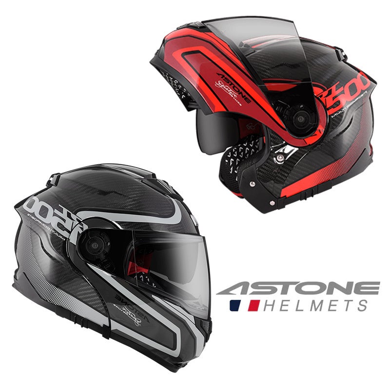 バイク用 アストンカーボンヘルメット」に新しくシステムタイプが追加