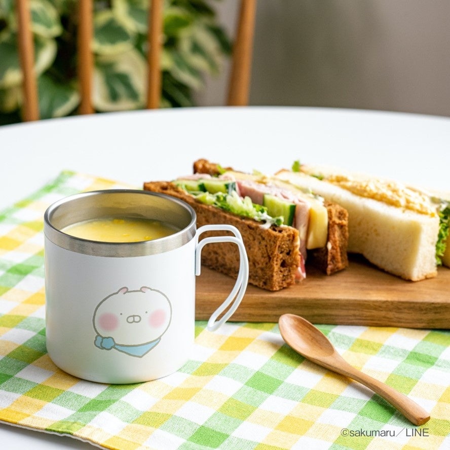 秋冬にぴったりなマグタンブラーに「ちびちびうさまる」が登場！ 顔形