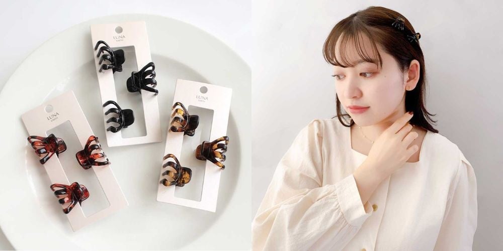 ヘアアレンジのワンポイントにおすすめの『ミニバンスクリップ』が3/7