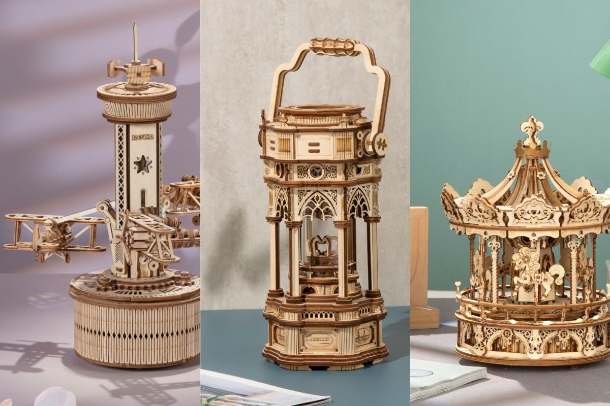 オルゴール付き3Dウッドパズルの新商品！DIYクラフトキット『つくるん