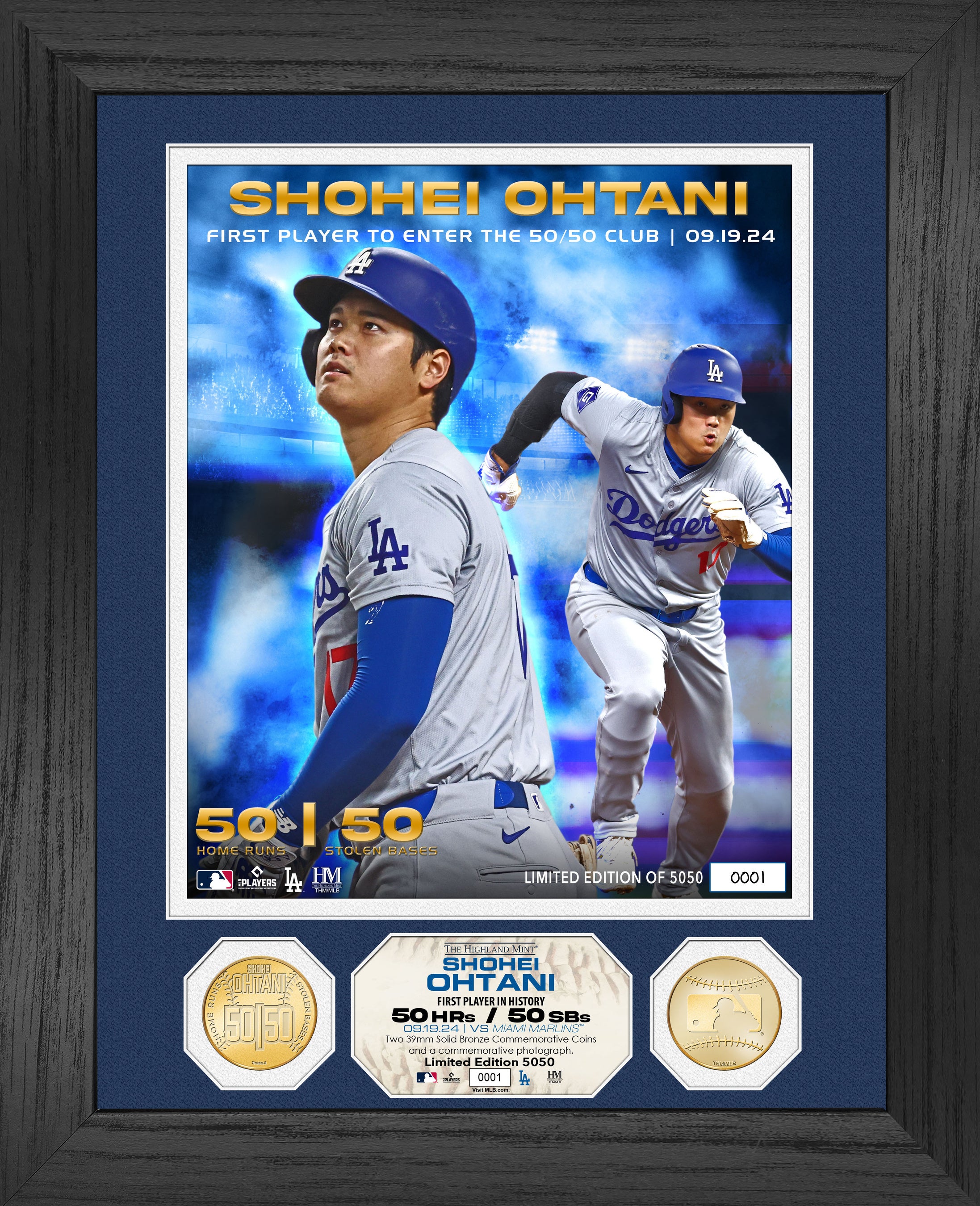 大谷翔平 ワールドシリーズ 初優勝記念 50/50使用球入り 巨大アート