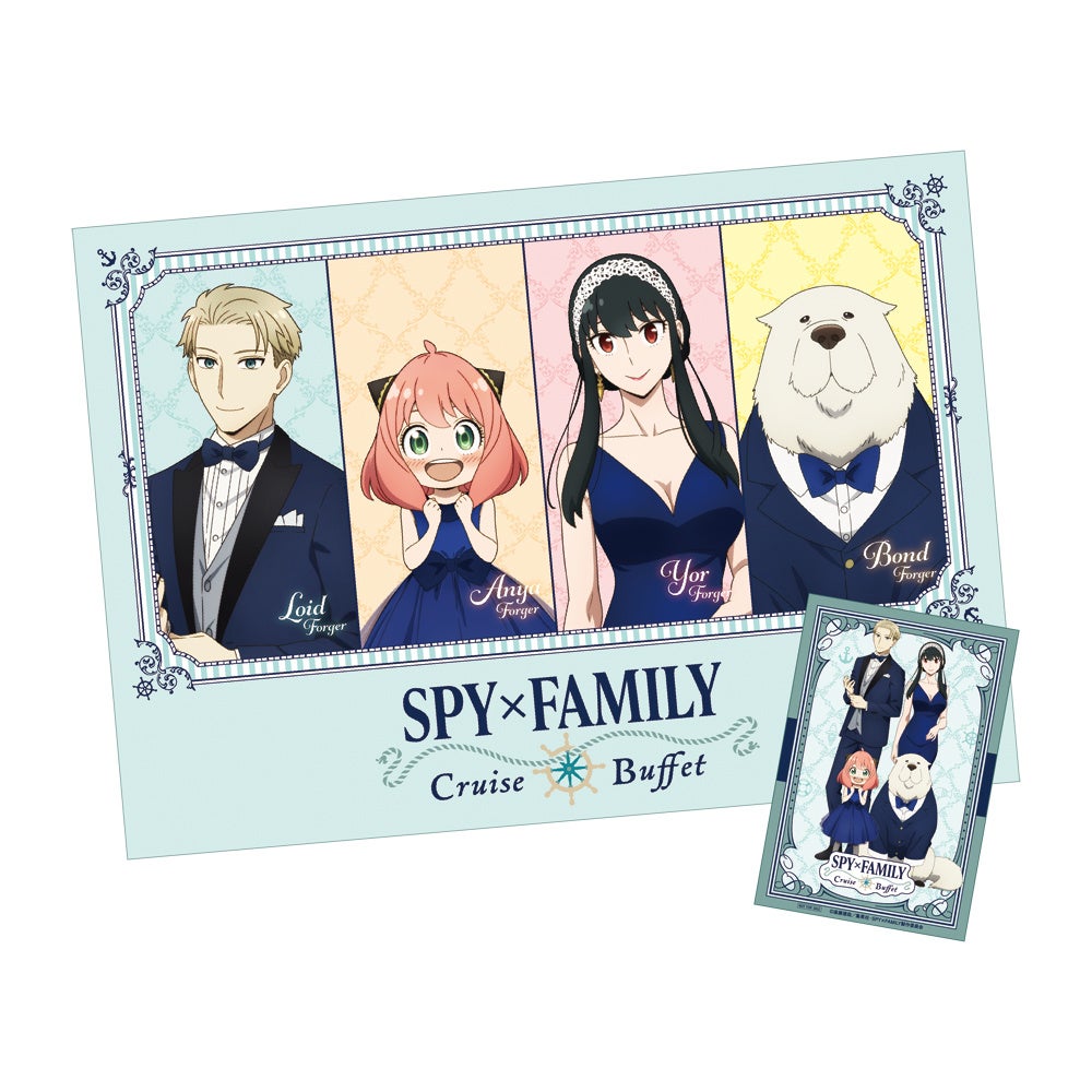 SPY×FAMILY CRUISE BUFFET 厚紙コースター 4種セット SPY×FAMILY