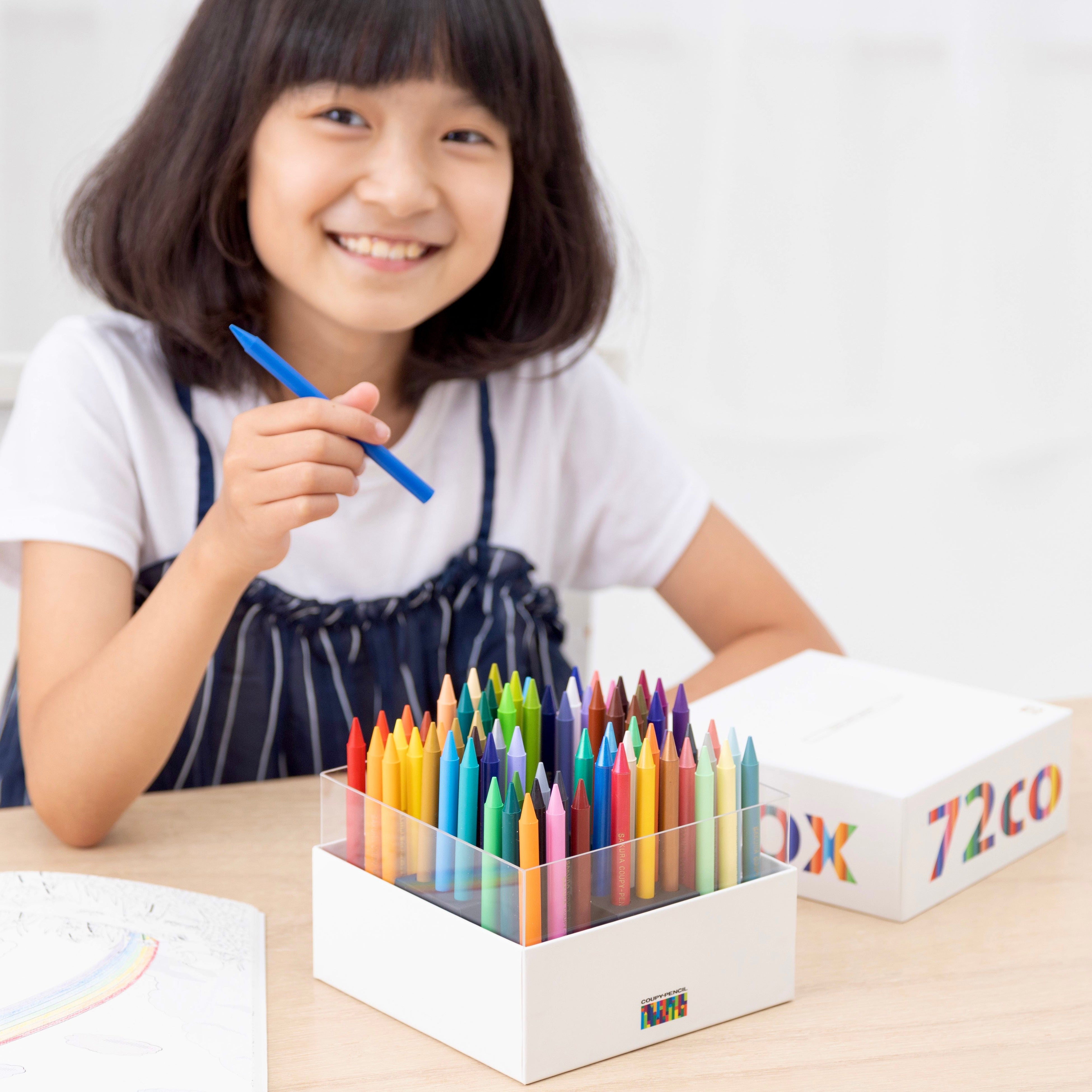 限定17色入り！プレミアムなクーピー72色ボックスセットを発売