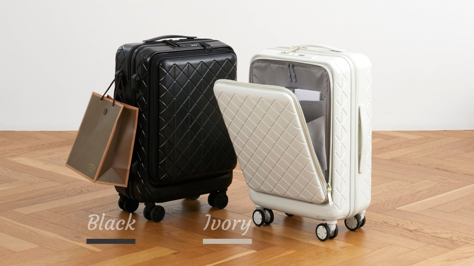 おでかけブランド「koguMi」からフロントオープンタイプの軽量スーツ