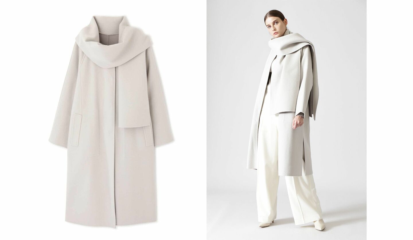 ADORE アドーア⭐️ ツートンリバーフードコート ポンチョコート