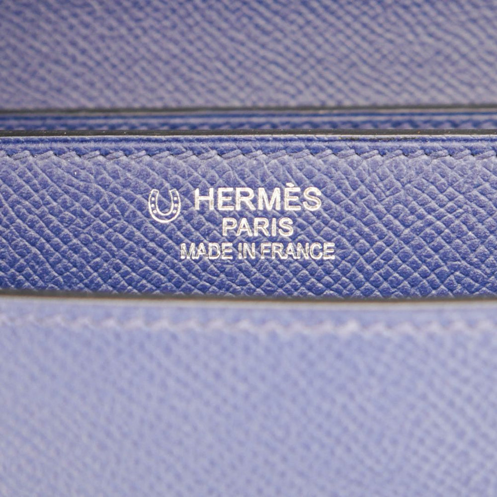 Hermès 38cm Kelly Depeche Bleu Saphir Epsom Leather Palladium
