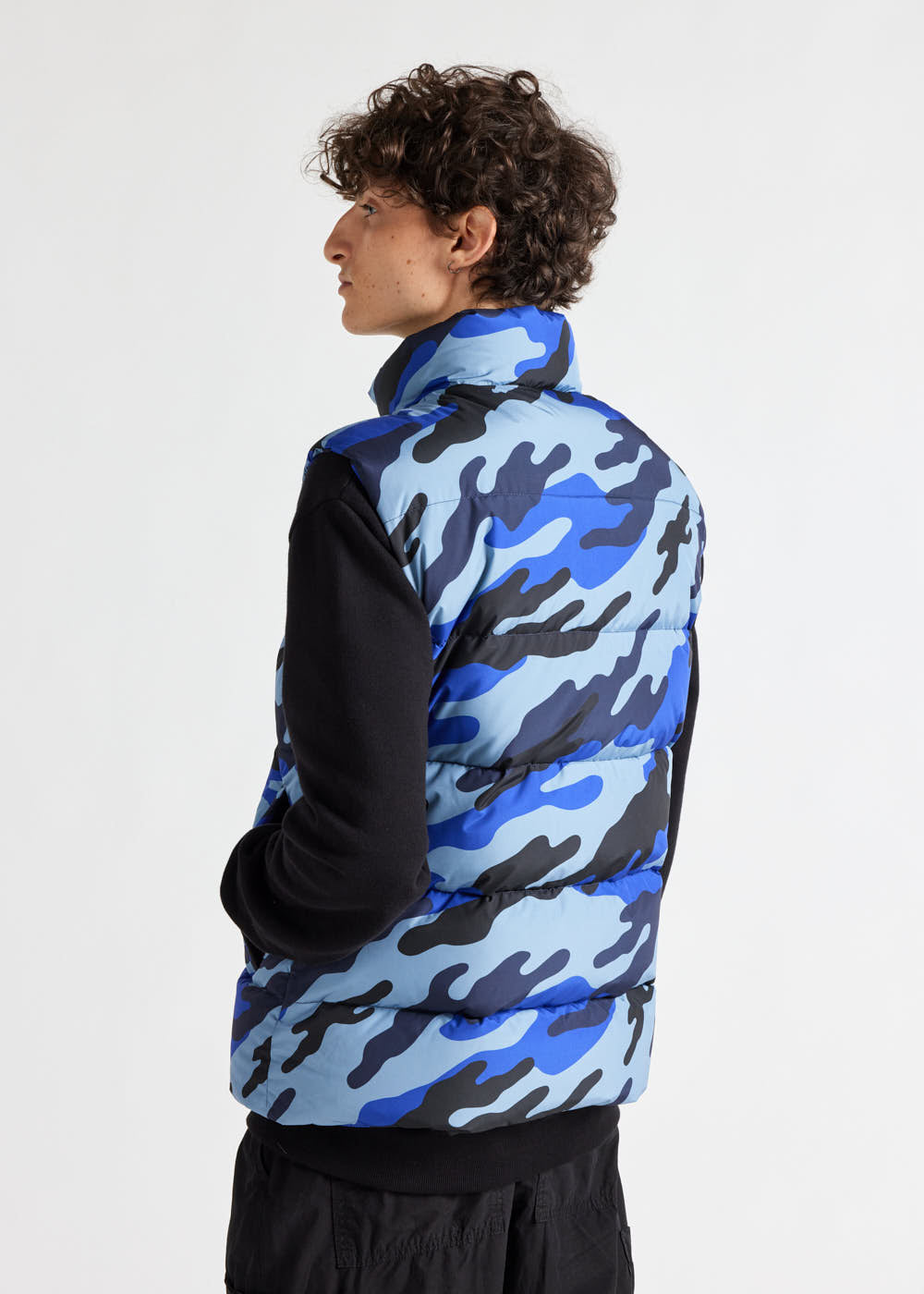 ピレネックス huuo18 sten2 print camo blue ダウン Pyrenex（ブルー