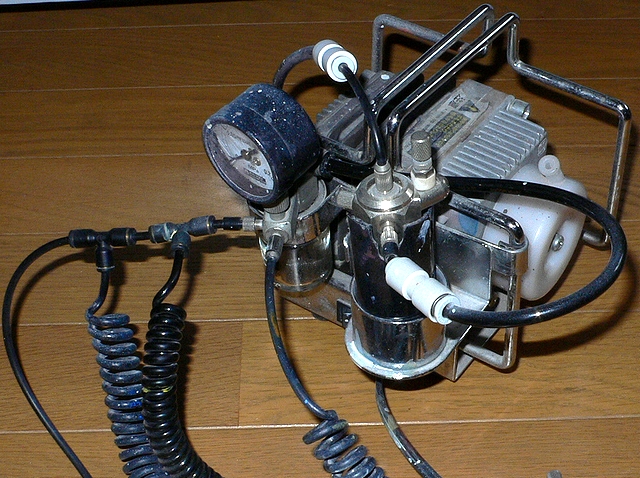 元箱付 リニアコンプレッサー L5 エアブラシ付き クレオス PS-264A 元