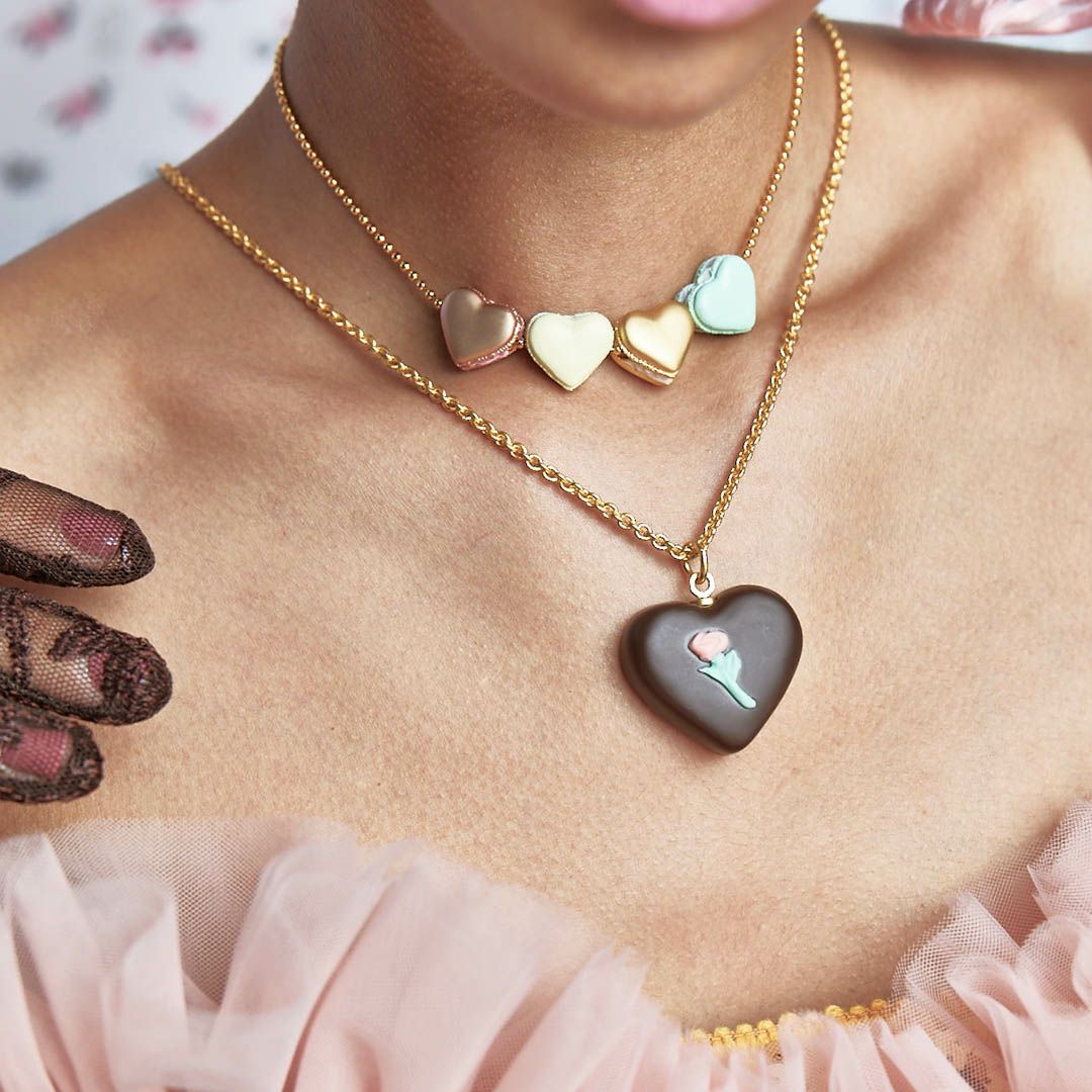 エラベルラブハートマカロン チャーム(ミント) | Q-pot. ONLINE SHOP