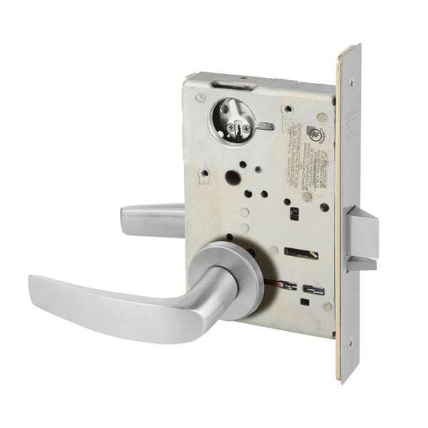 Sargent LC-8225-LNB Dormitory or Exit Mortise Lock, B - Lever, LN - Ro