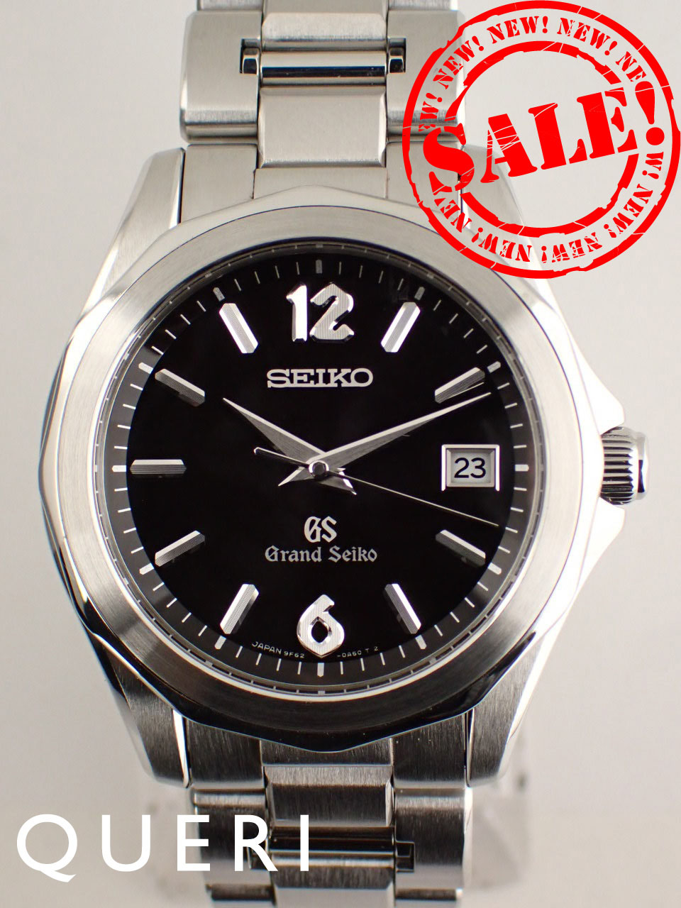 グランドセイコー 9Fクォーツ 12角ベゼル ブラック文字盤 SBGX035(9F62