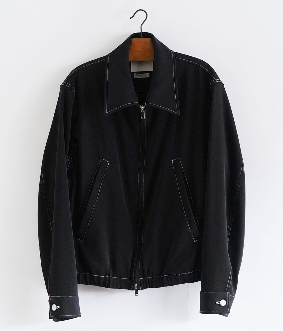 YOKE FRONT ZIP BLOUSON [CARBON BLACK] - Fresh Service NECESSARY or