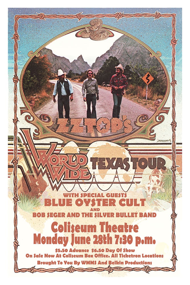 ZZ Top / Blue Oyster Cult / Bob Seger 1976 Cleveland Concert