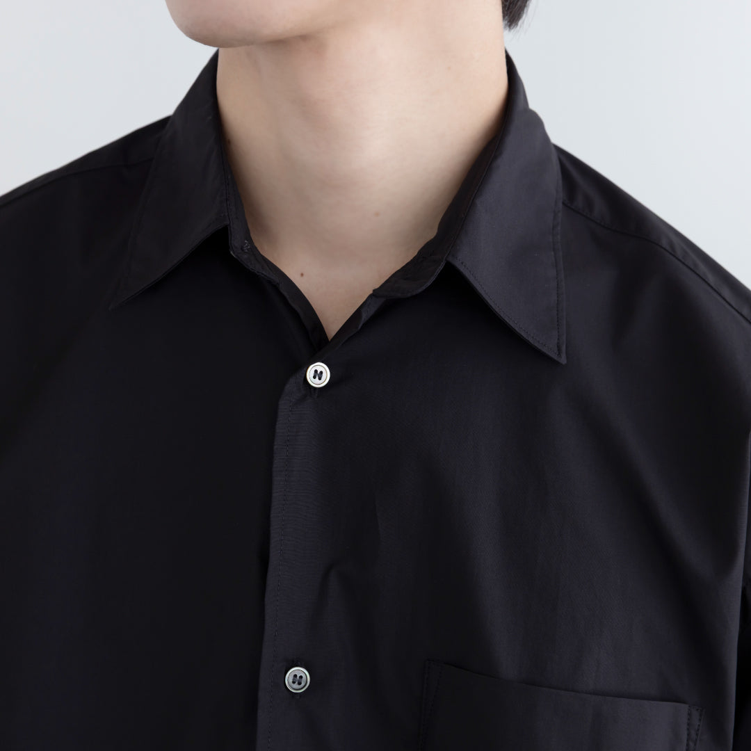 Relaxed Fit L/S Shirt -black-