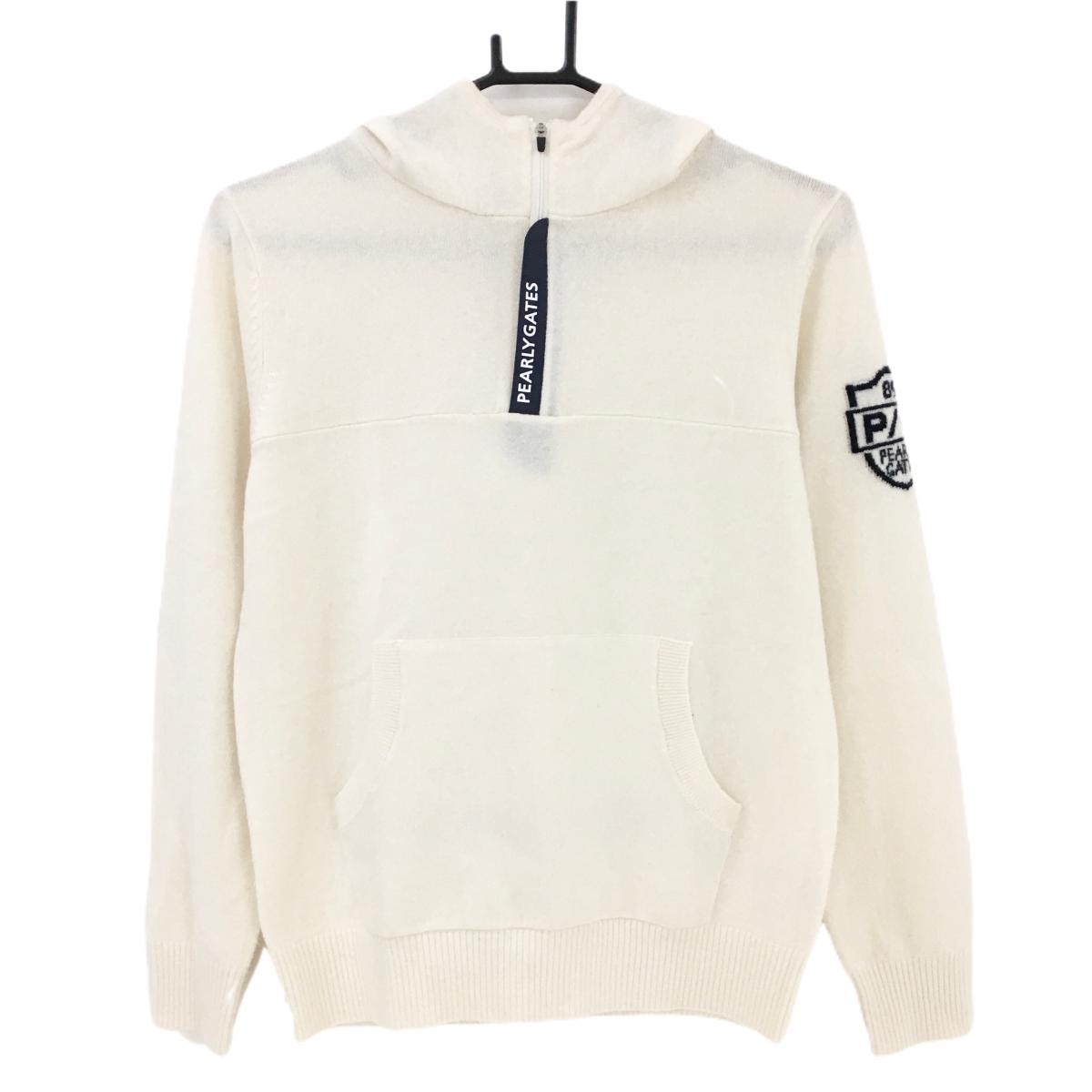 BUXWXY】パーリーゲイツ カシミア混ハーフジップニット カシミア混