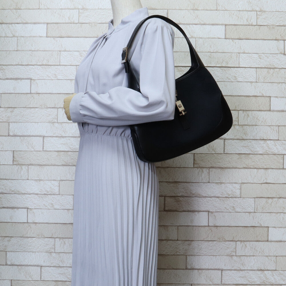 GUCCI グッチ ジャッキー ショルダーバッグ GGキャンバス ブラック