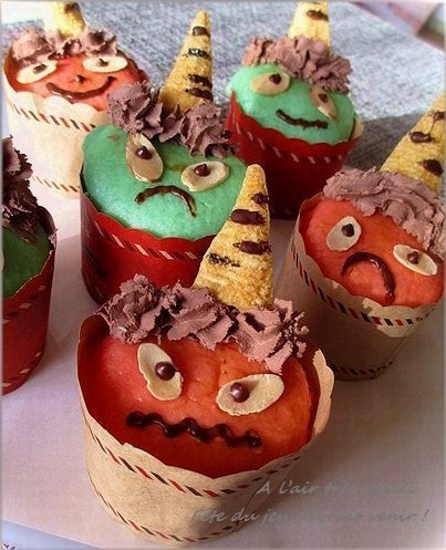 節分に鬼ちゃんカップケーキ レシピ・作り方 by はなまる子♪ - 楽天レシピ