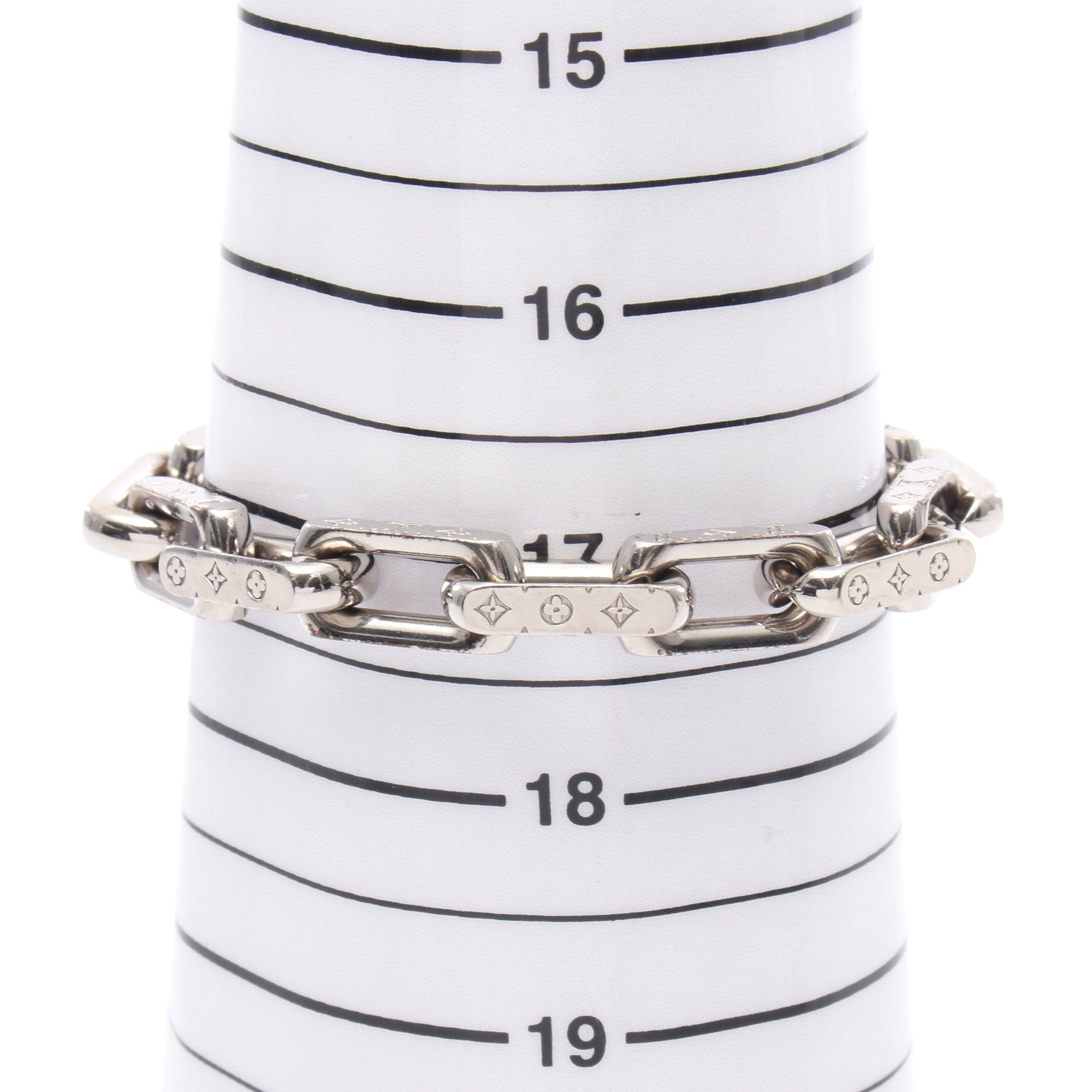 コリエ チェーン モノグラム ブレスレット シルバー ルイヴィトン – RECLO