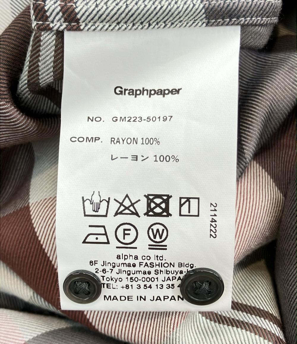 Graphpaper 長袖 チェックシャツ メンズ SIZE F (M) グラフペーパー