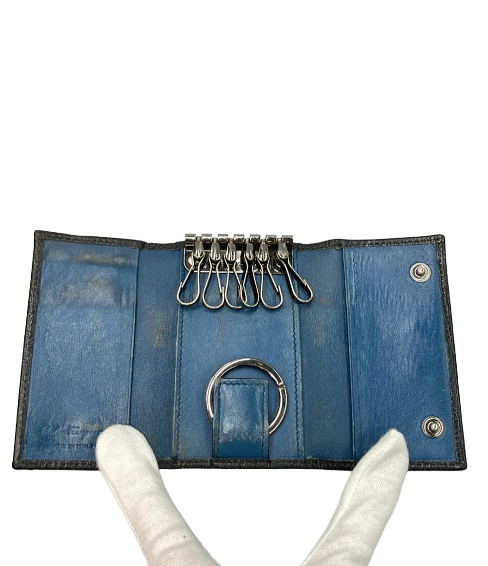 Salvatore Ferragamo 6連キーケース キーリング付き メンズ