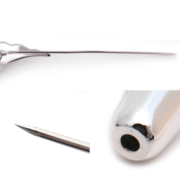 タサキ(TASAKI) SILVER パール ピンブローチ ハートモチーフ S刻印 箱