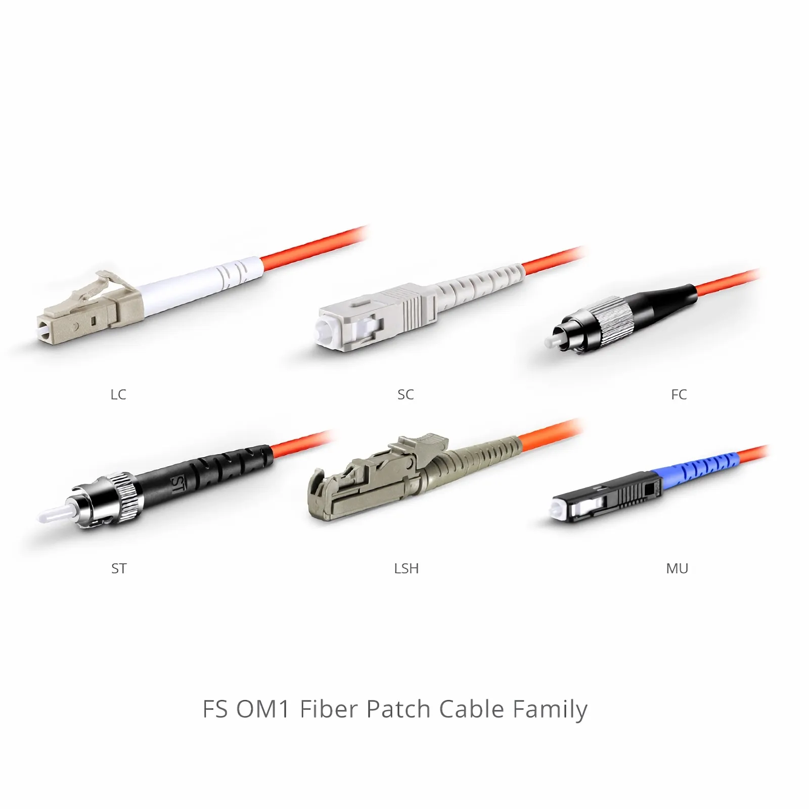 OM1 62.5/125 LC-LC Multimode Fiber Optic Cable Simplex 2m (7ft
