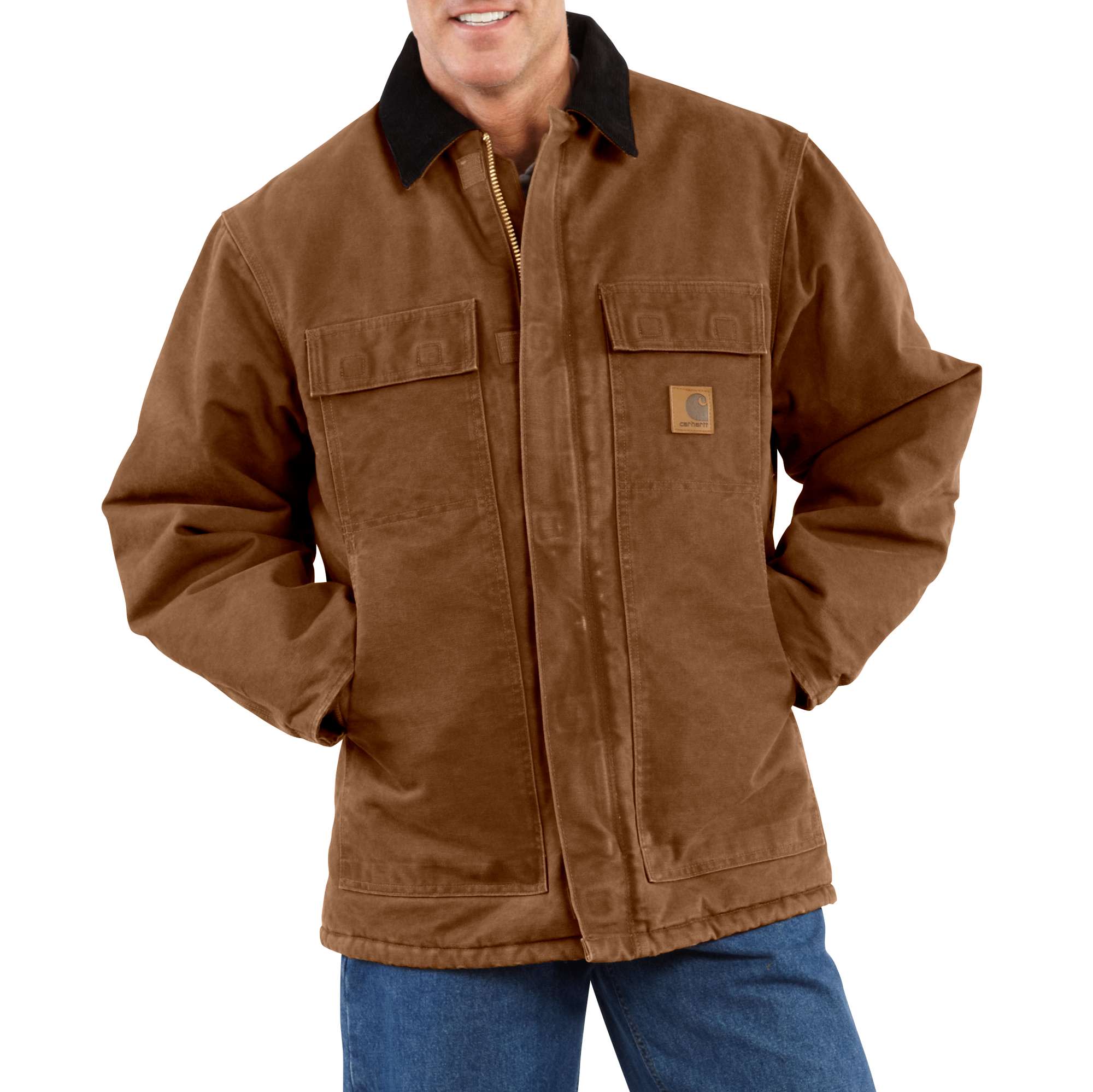 Sandstone Traditional Coat / Arctic Quilt Lined | Carhartt Reworked