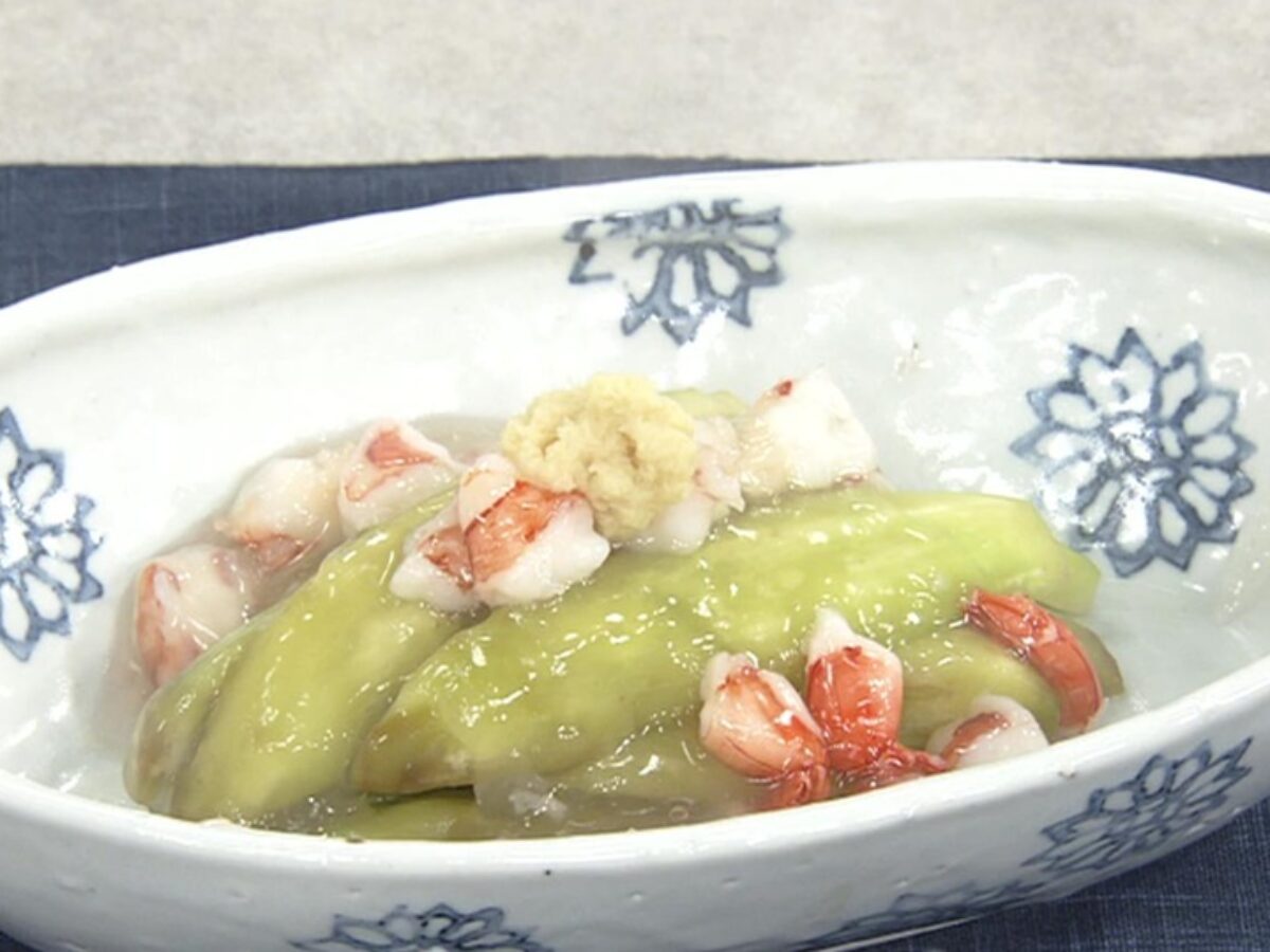 きょうの料理】翡翠(ひすい)なすのえびあんかけの作り方。林亮平さんの