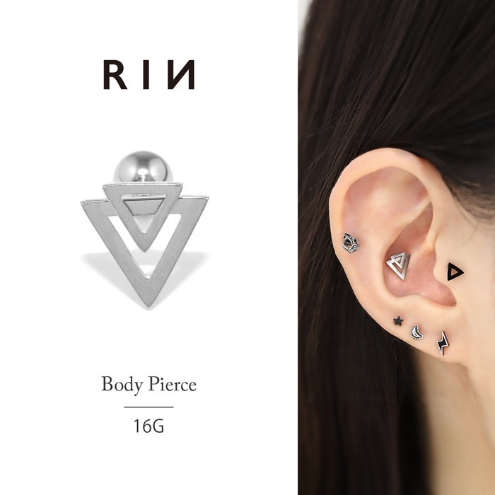 メタリック小粒ボールバーピアス｜ボディピアス凛【公式】