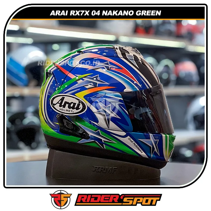 ARAI RX-7X Nakano Green 04 Helmet – Riderspot