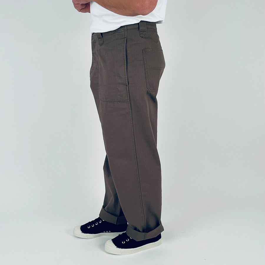 Nigel Cabourn Lybro Green Herringbone Chore Pants – Rivet Clothing
