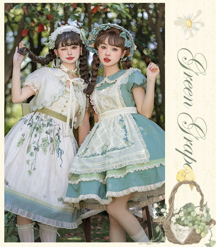 Honey Venus エメラルドグリーンの半袖ワンピース – ロリータ