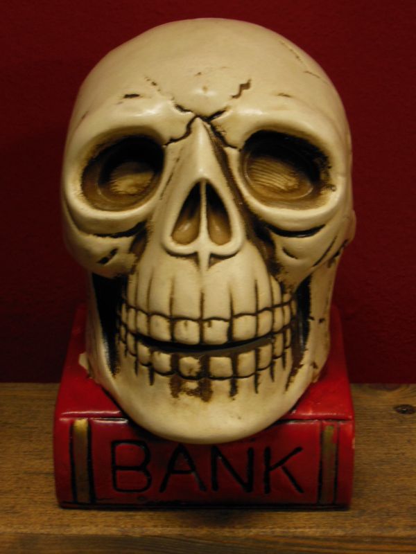ビンテージ スカルJapan陶器製スカル貯金箱 【公式通販】