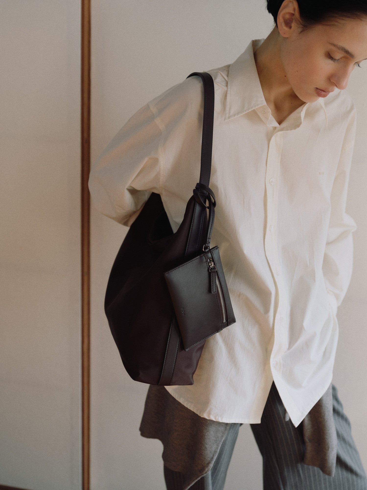 Pulpy hobo bag Nylon