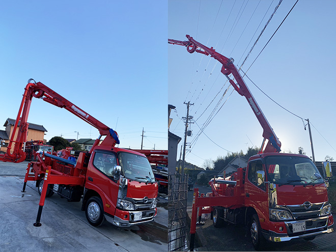 保有車両｜静岡・愛知のコンクリートポンプ車・コンクリート打設なら