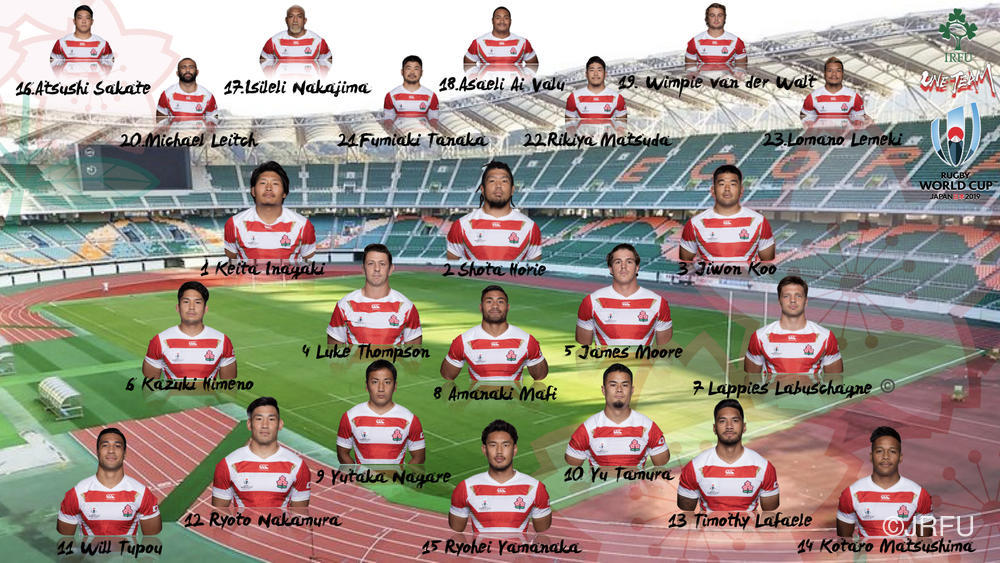 日本代表「ラグビーワールドカップ2019 日本大会」アイルランド代表戦