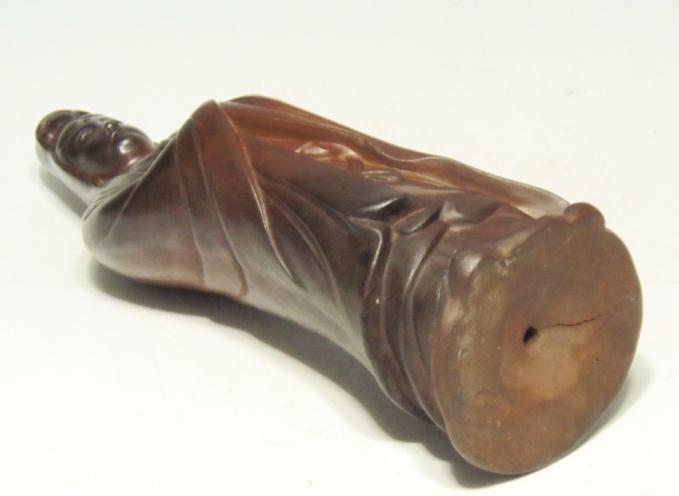 城南骨董-古備前焼 置物 観音菩薩 1319