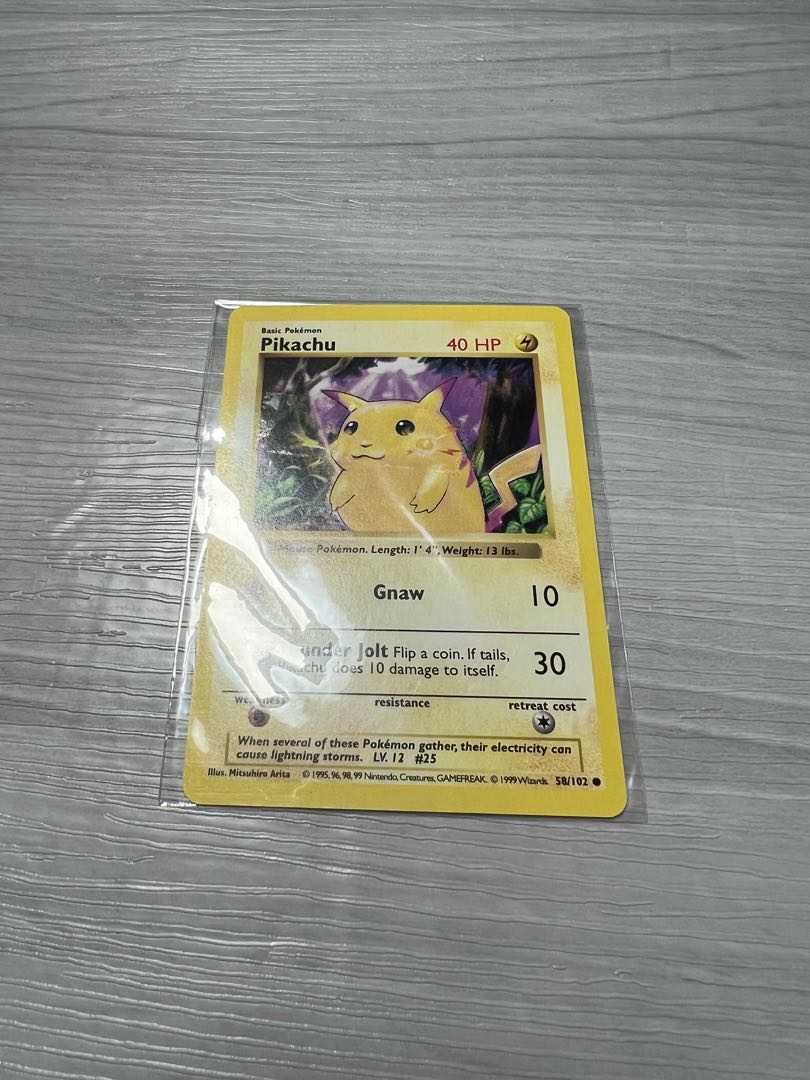 ピカチュウ 英語版 shadowless 初期 旧裏 1枚の通販 632913580