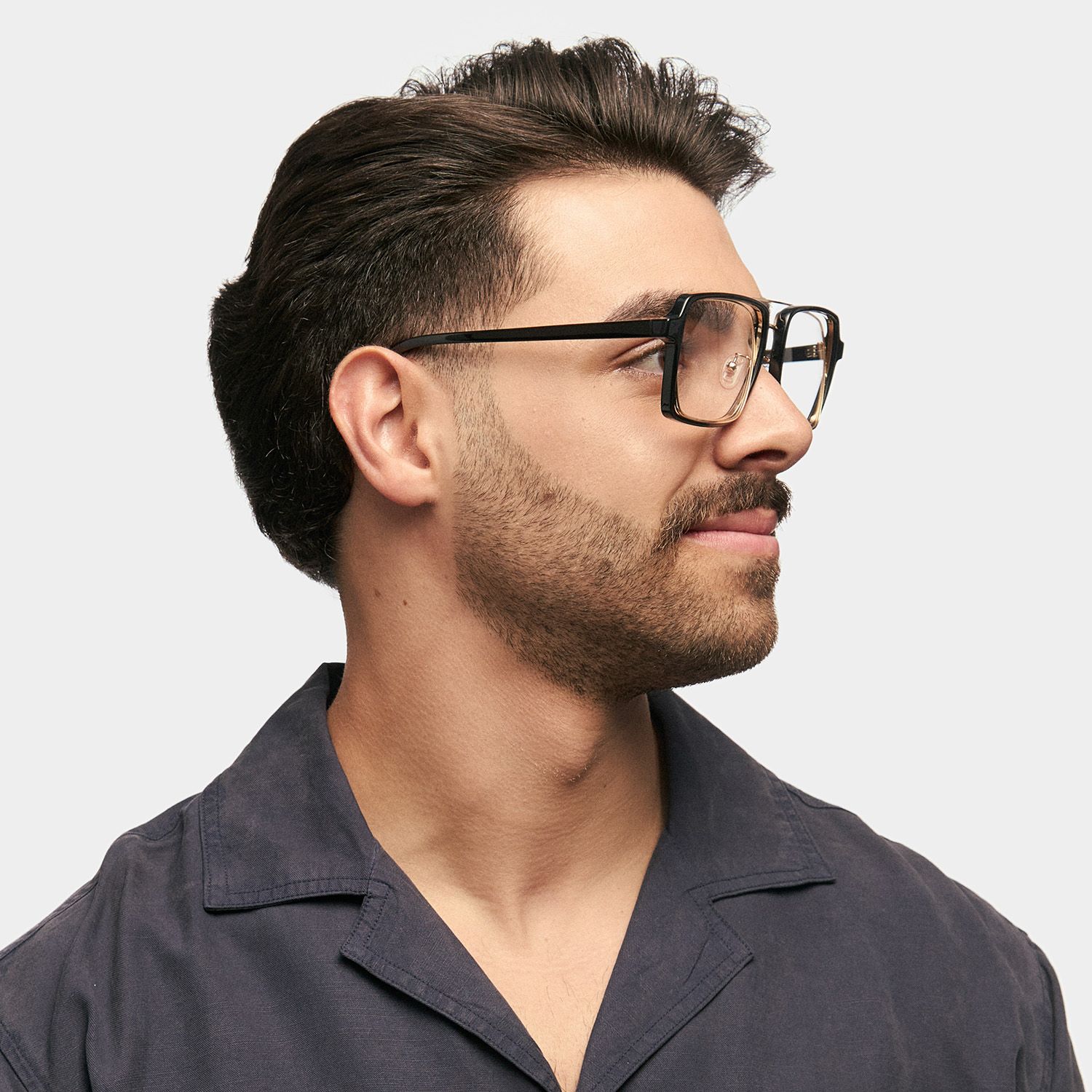 Nellie Aviator Black-Gold Eyeglasses & Frame Glasses