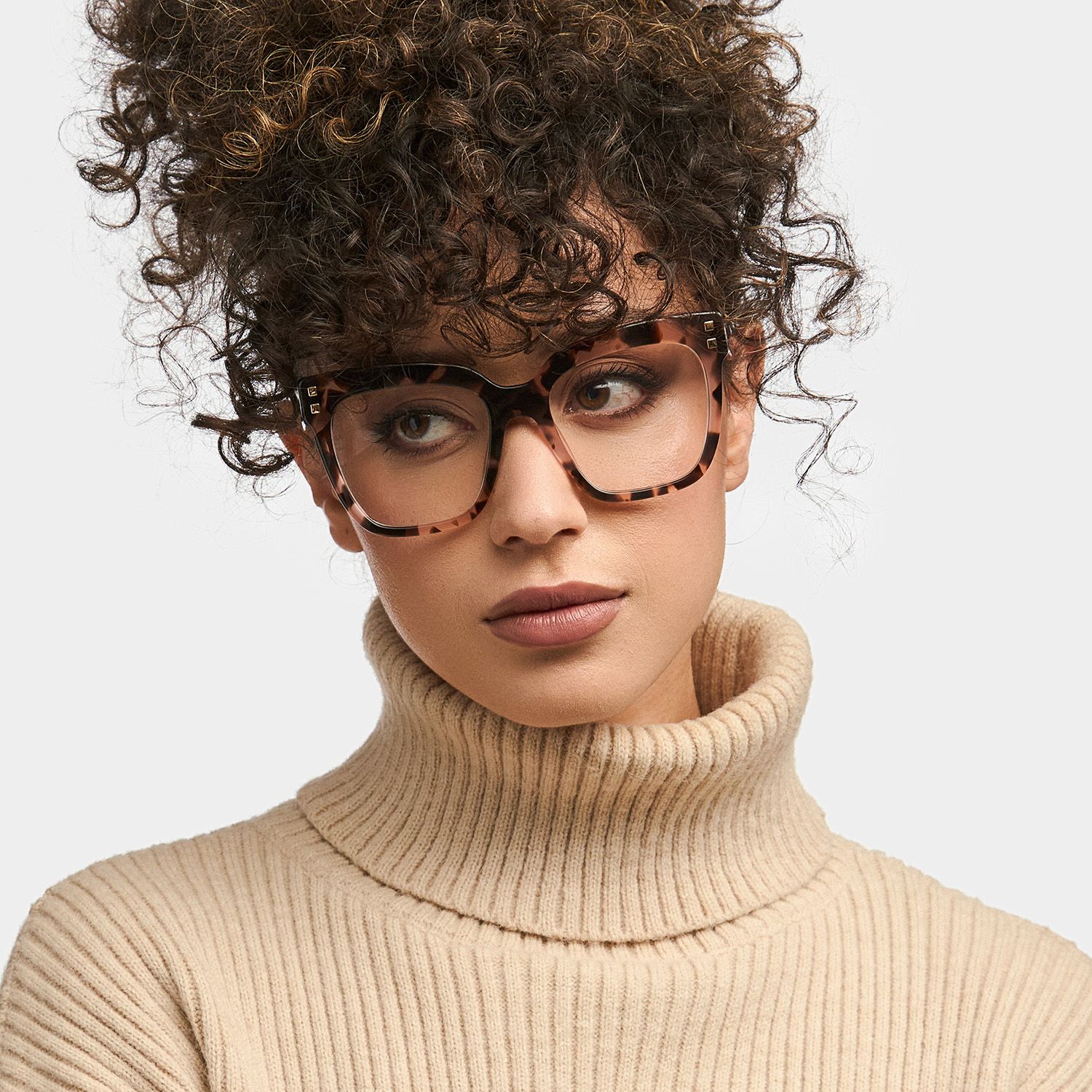 Minguela Square Cheetah Print Tortoise Glasses | Zeelool