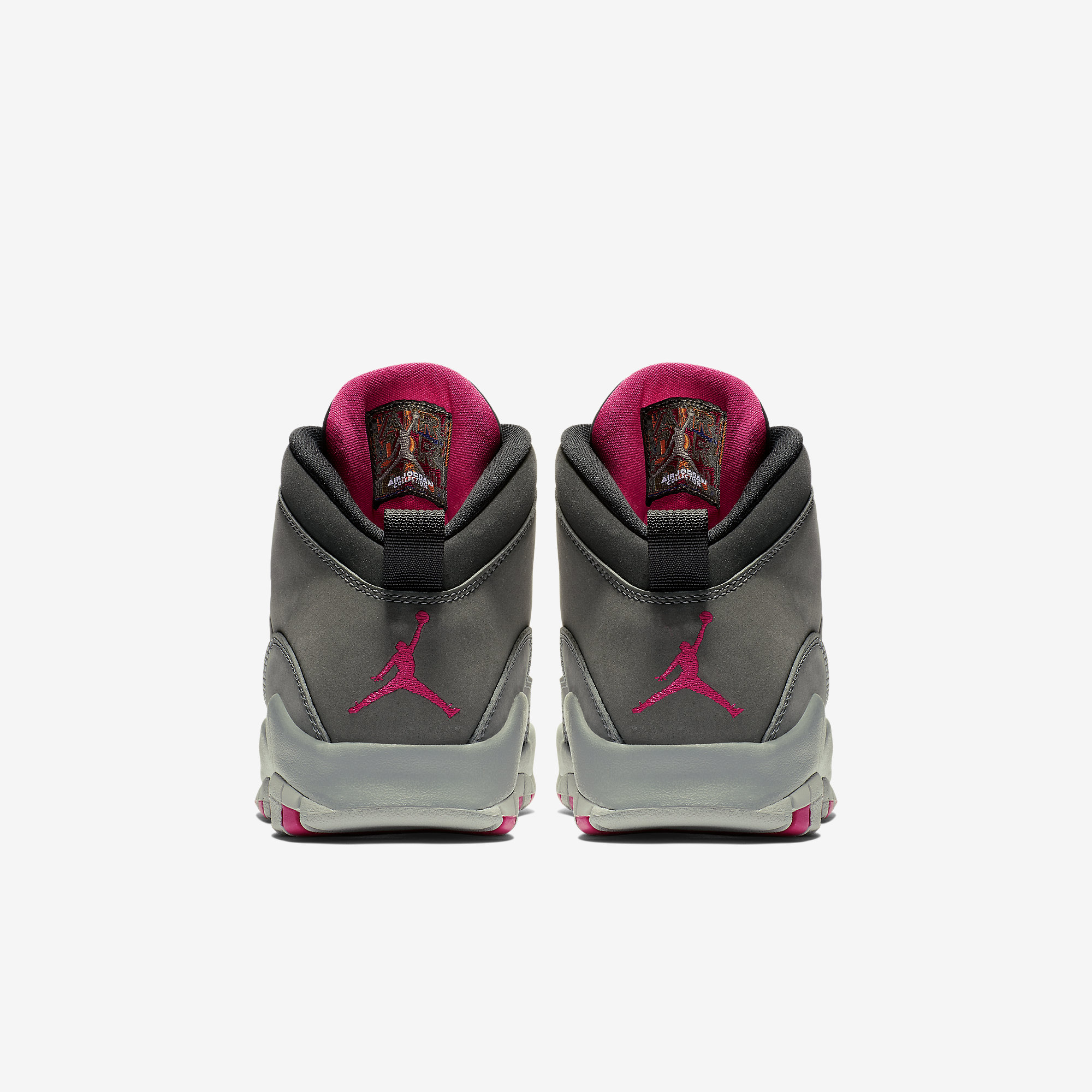 Air Jordan 10 Dark Smoke Grey/Rush Pink-Black-Iron Grey 487211-006
