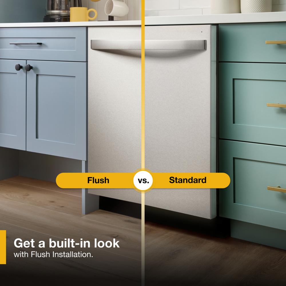 Whirlpool - WDT550SAPZ - 44 dBA ADA Compliant Dishwasher Flush