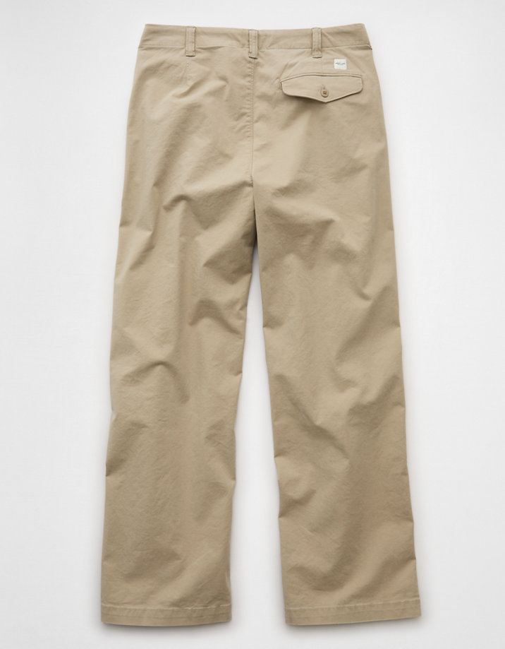 AE Flex Ultra Baggy Lived-In Khaki Pant | American Eagle