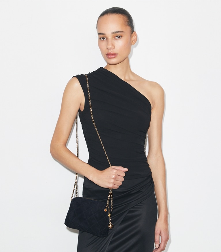 フレミング ソフトスエード クロスボディバッグ: レディース クロス