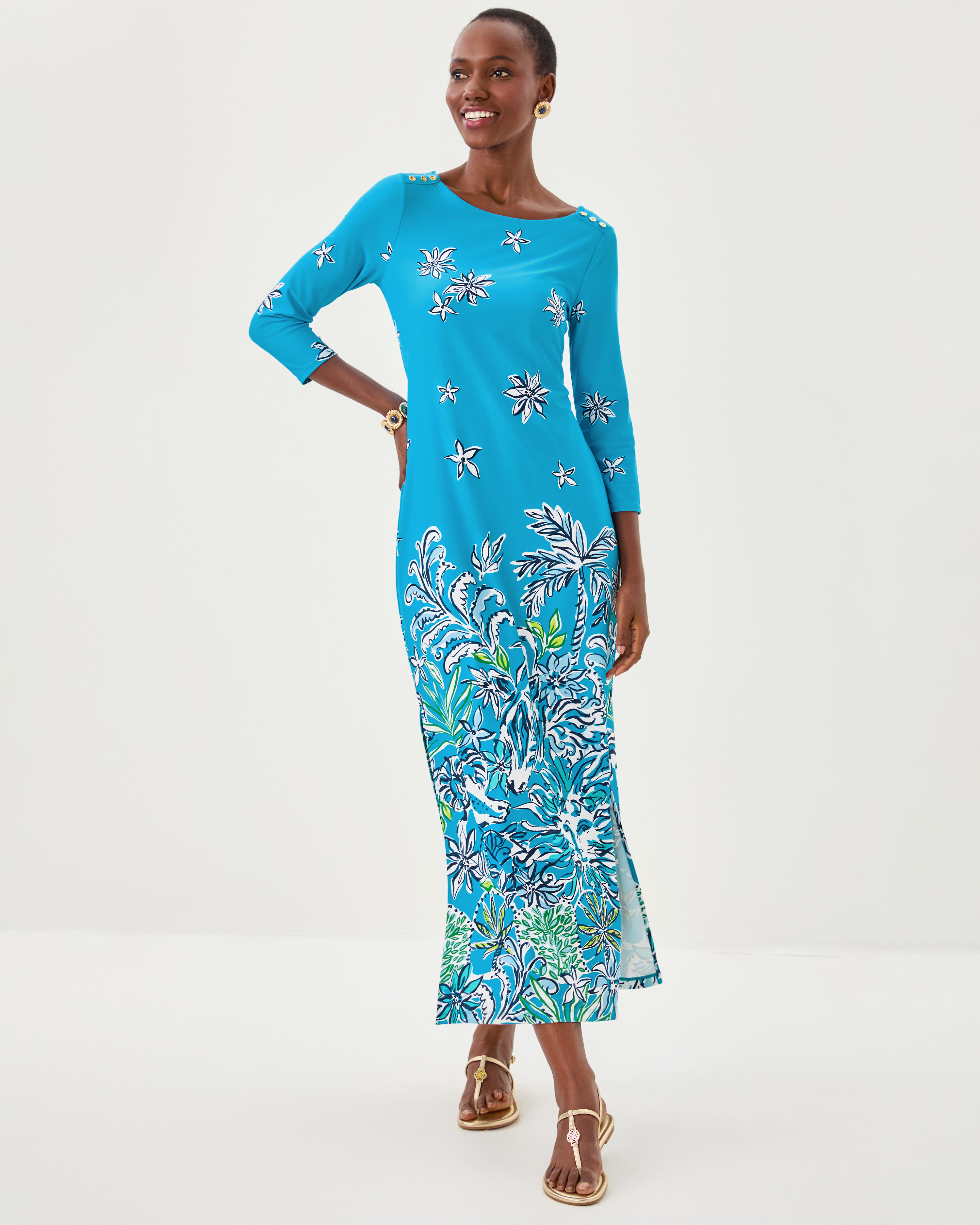 UPF 50+ ChillyLilly Seralina Maxi Dress | Lilly Pulitzer