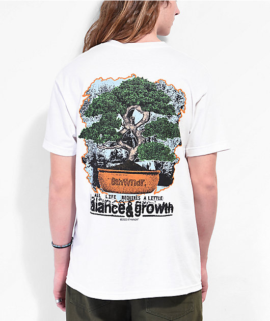 8THWNDR Bonsai Tree White T-Shirt | Zumiez